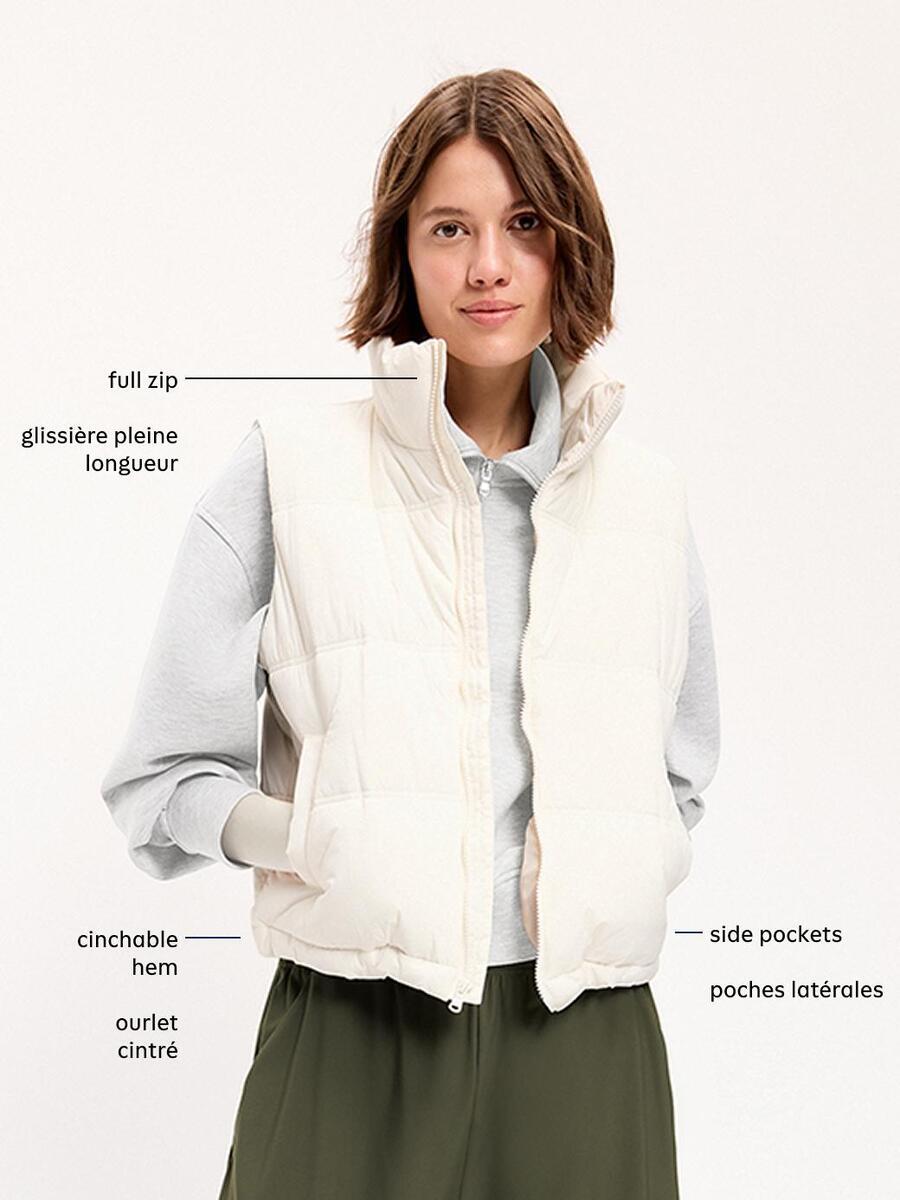 Image 5 de 9, Gilet rembourré hydrorésistant