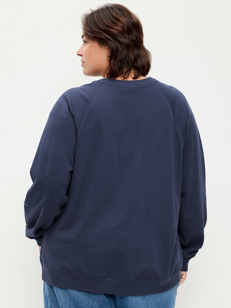 Image 7 of 9, Old Navy x Disney Minnie Mouse Oversized Raglan Sweatshirt for Women