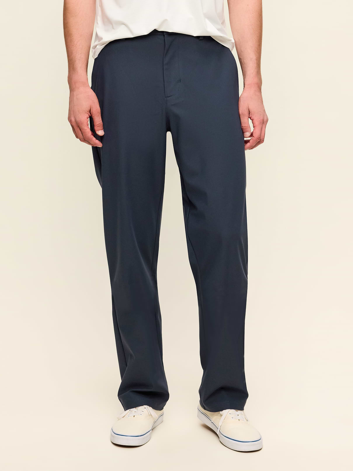 Image 1 of 4, Smart-casual, sweat-wicking fabric that's wrinkle-resistant, comfort waistband, button front, belt loops, zip fly, front pockets, back welt pockets, hidden stash pocket at hip, Product #1182472