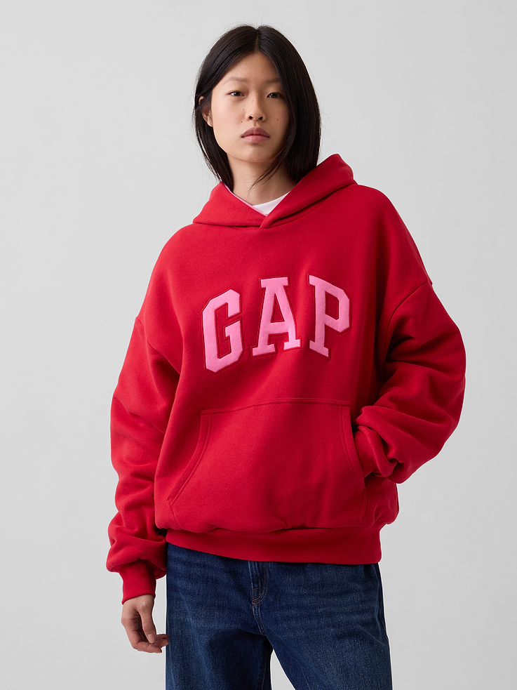 Image 6 of 9, Adult VintageSoft Reversible Oversized Logo Hoodie
