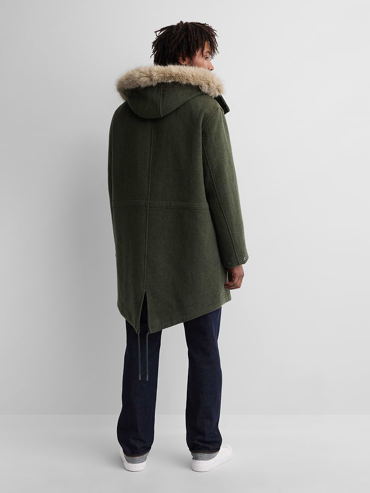 Image 3 of 10, Gap × A.P.C. Oversized Wool-Blend Parka