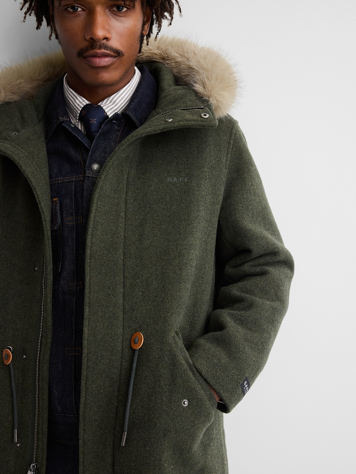 Gap × A.P.C. Oversized Wool-Blend Parka | Gap