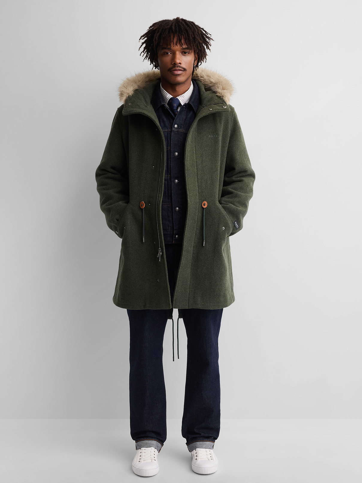 Gap × A.P.C. Oversized Wool-Blend Parka