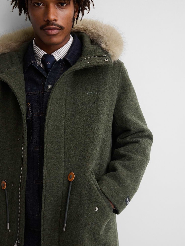 Image 6 of 10, Gap × A.P.C. Oversized Wool-Blend Parka