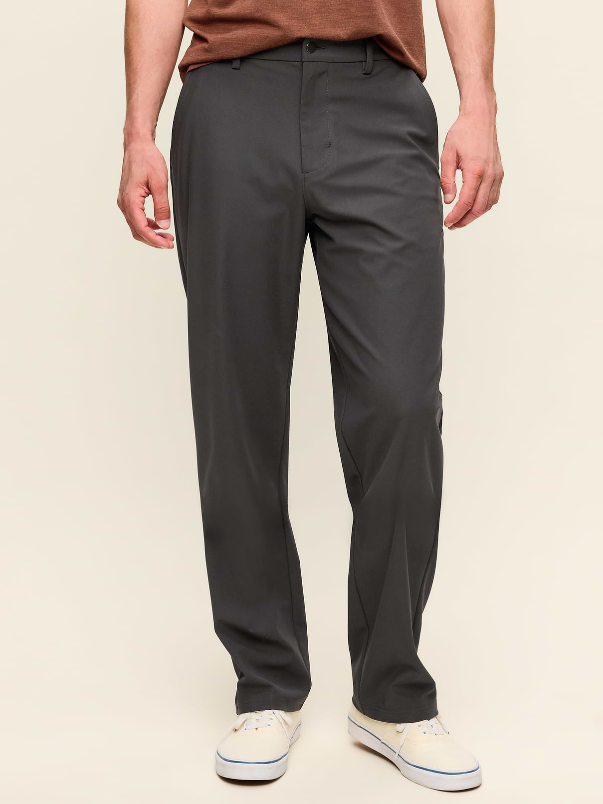 Image 1 of 2, Smart-casual, sweat-wicking fabric that's wrinkle-resistant, comfort waistband, button front, belt loops, zip fly, front pockets, back welt pockets, hidden stash pocket at hip, Product #1182472
