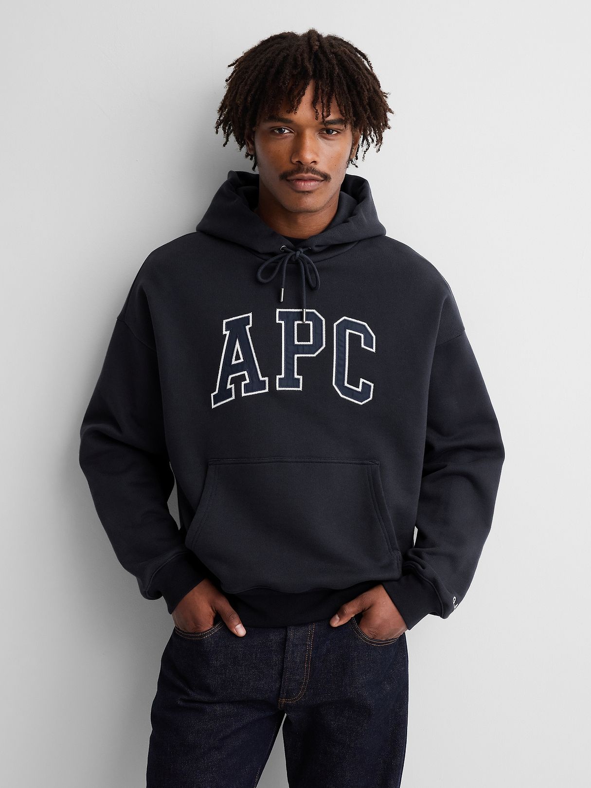 Gap × A.P.C. Extra Heavyweight Logo Hoodie | Gap