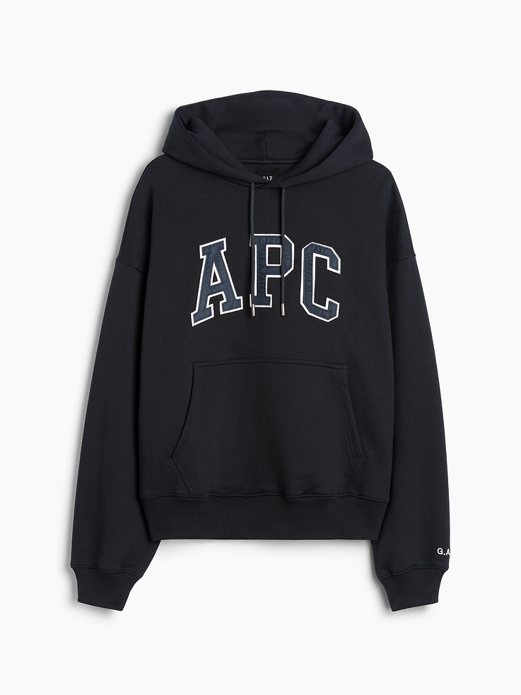 Image 8 of 8, Gap × A.P.C. Extra Heavyweight Logo Hoodie, Cardmember Early Access