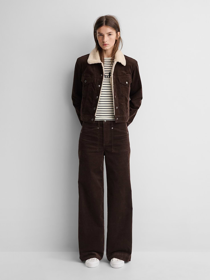 Image 2 of 10, Gap × A.P.C. Icon Corduroy Crop Jacket, Cardmember Early Access