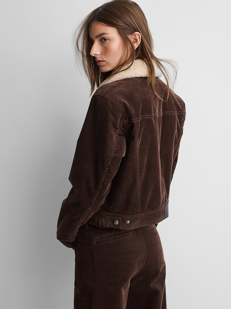 Image 3 of 10, Gap × A.P.C. Icon Corduroy Crop Jacket, Cardmember Early Access