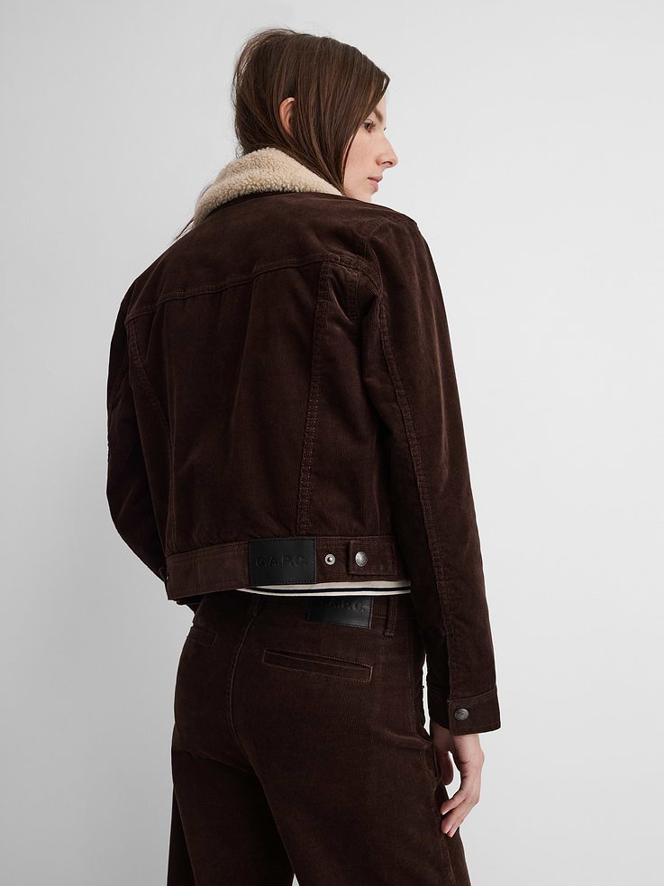 Image 10 of 10, Gap × A.P.C. Icon Corduroy Crop Jacket, Cardmember Early Access
