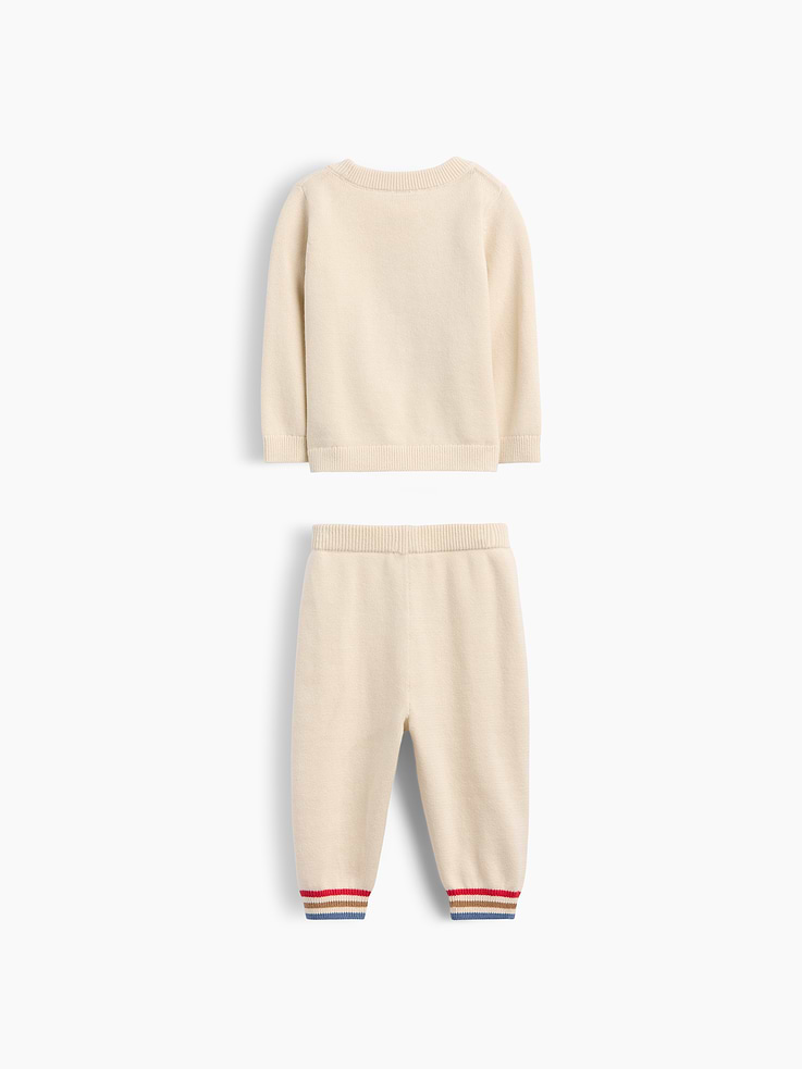Image 2 of 2, Baby Brannan Bear Sweater Outfit Set