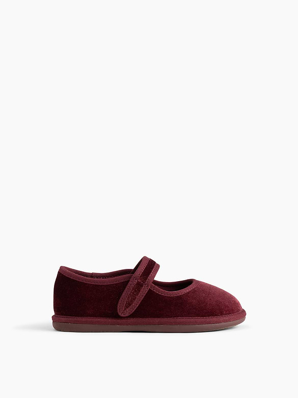 Toddler Velvet Mary Jane Flats