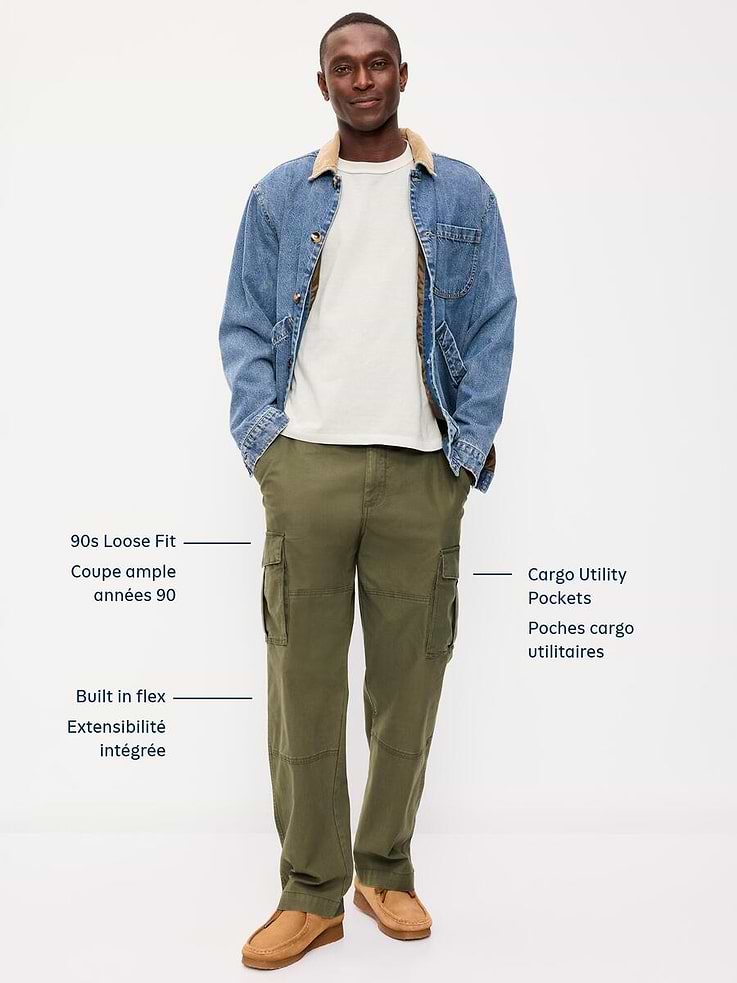 Image 5 of 6, 90's Loose Lived-In Cargo Pants