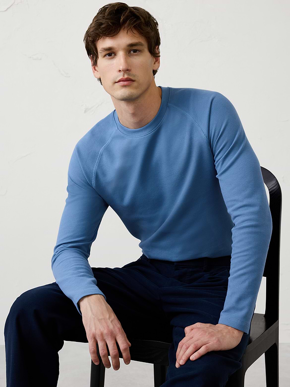 Waffle Crew-Neck Shirt