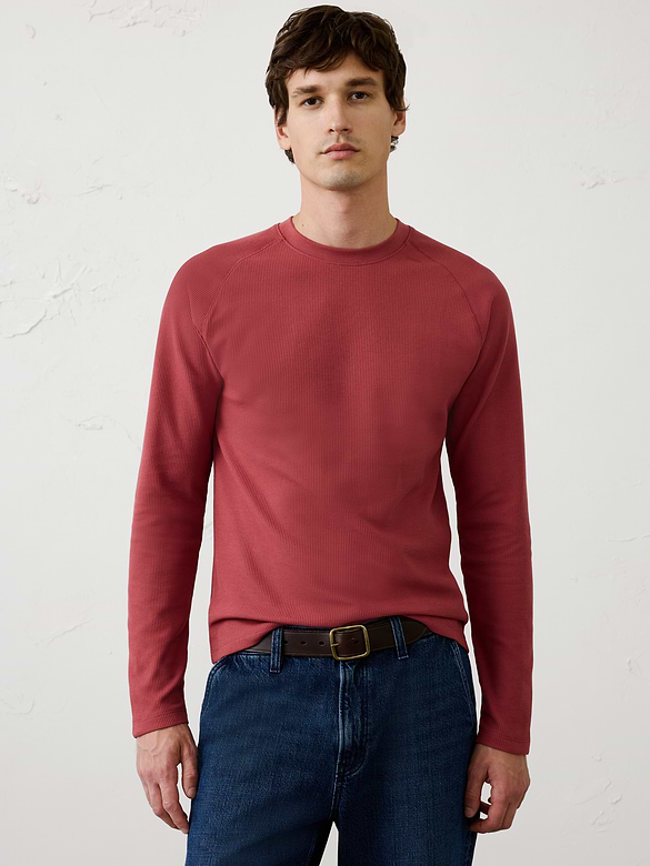 Waffle Crew-Neck Shirt