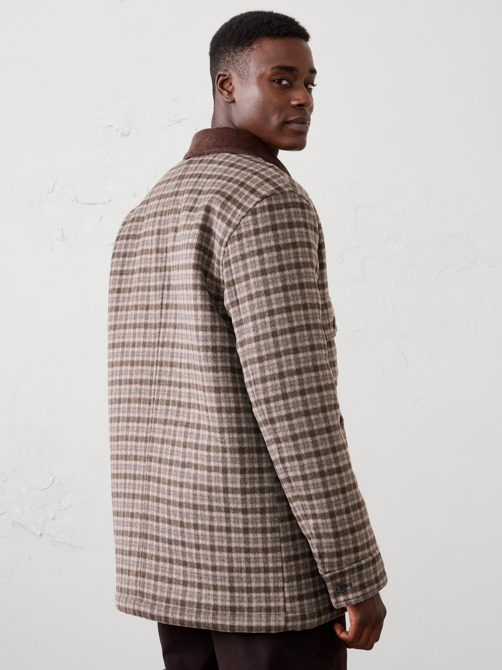 Image 2 of 4, Wool-Blend Patterned Jacket