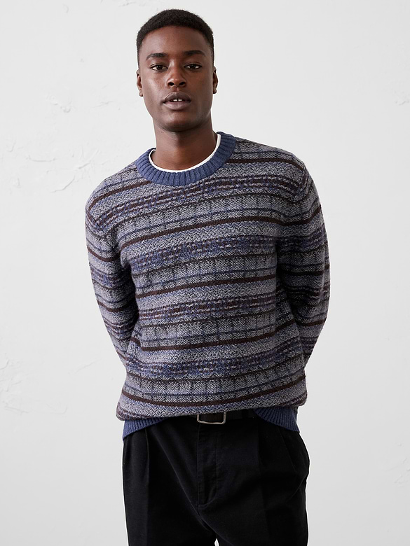 Fair Isle Reverse Pattern Sweater