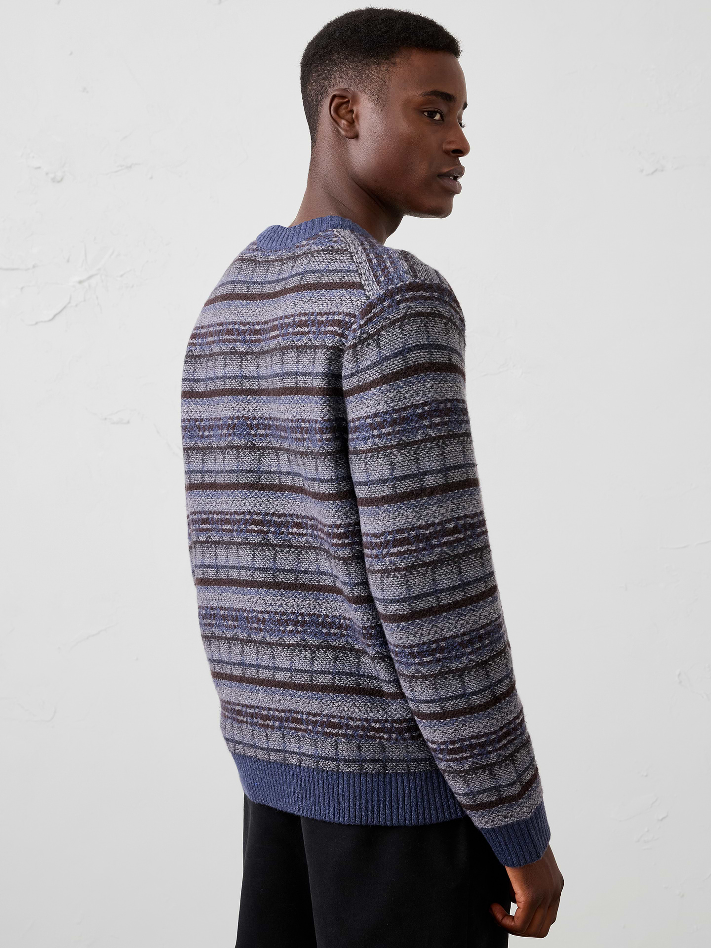 Image 2 of 5, Fair Isle Reverse Pattern Sweater