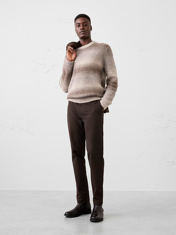 Slim-Fit Soft Brushed Pant