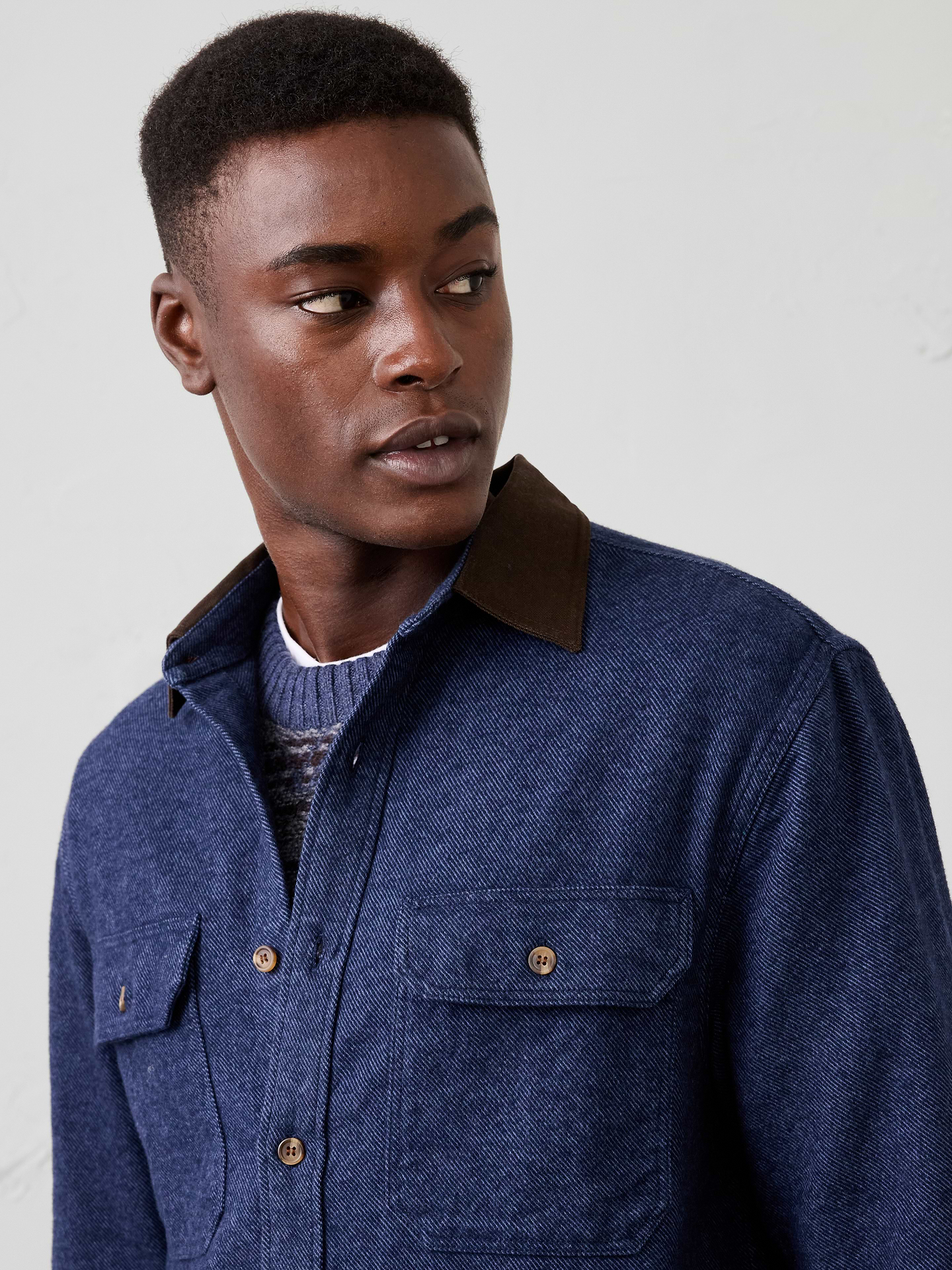 Image 3 of 4, Standard-Fit Heavyweight Flannel Shirt