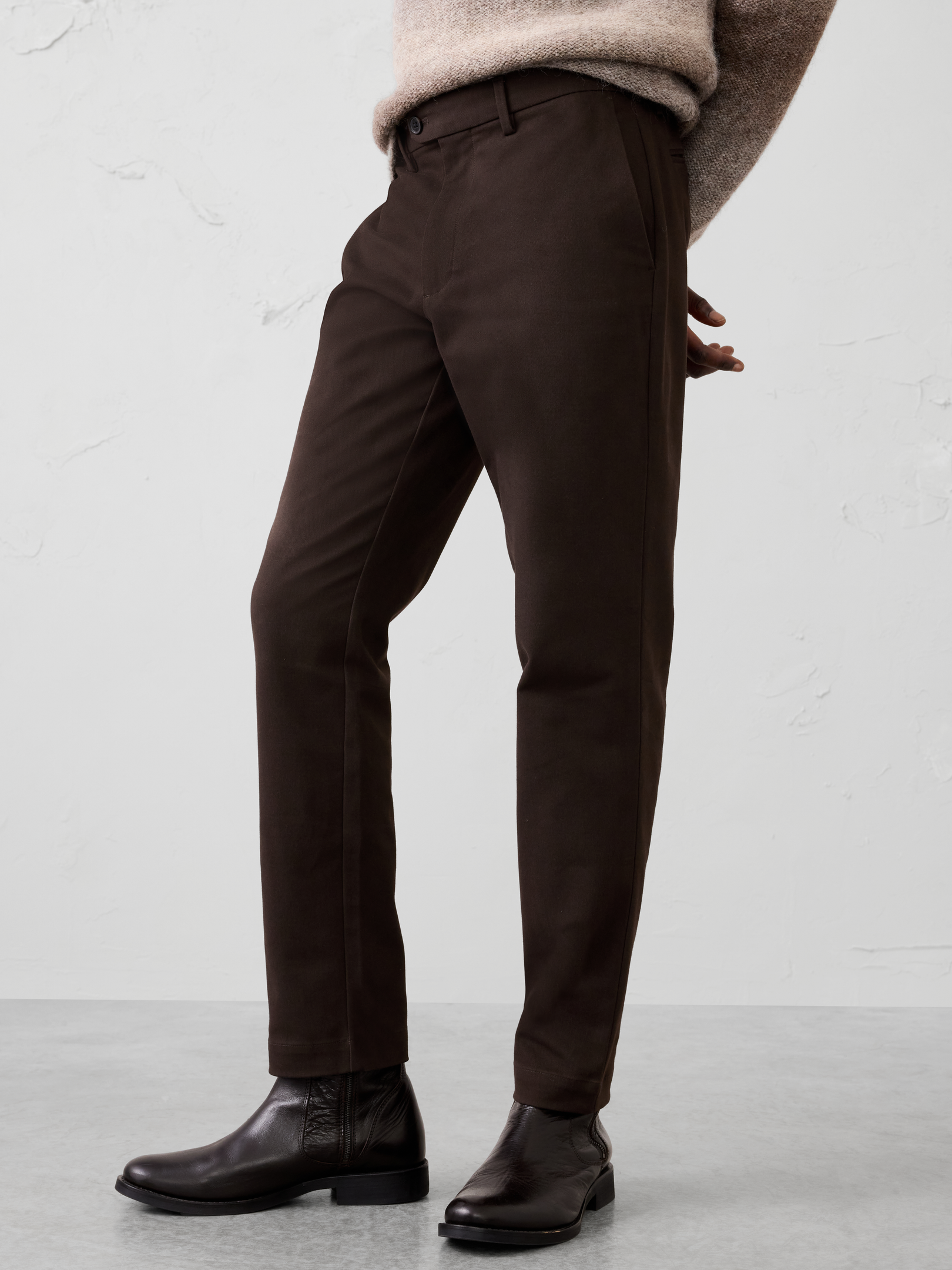 Image 3 of 3, Slim-Fit Soft Brushed Pant