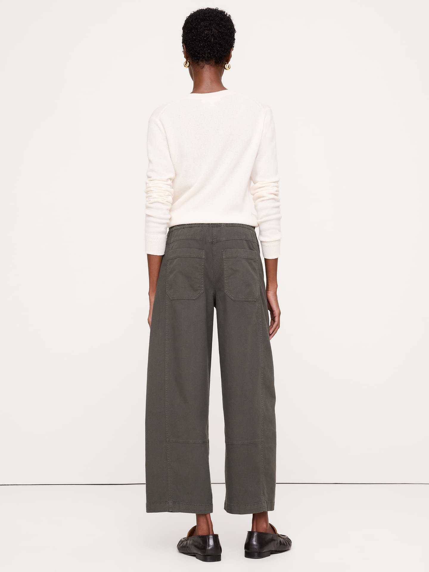 Image 2 de 8, Pantalon de peintre décontracté à taille mi-basse extensible