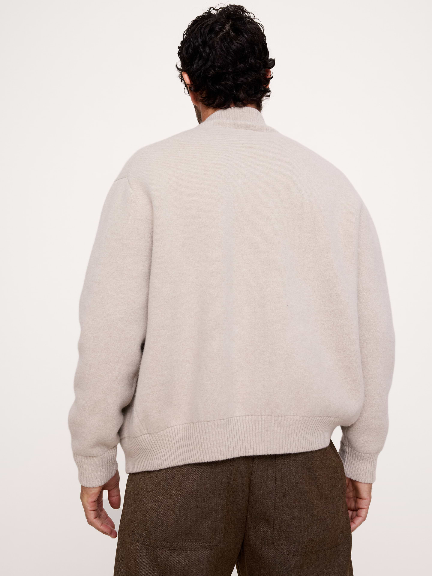Image 3 of 6, Felted Wool Sweater Jacket