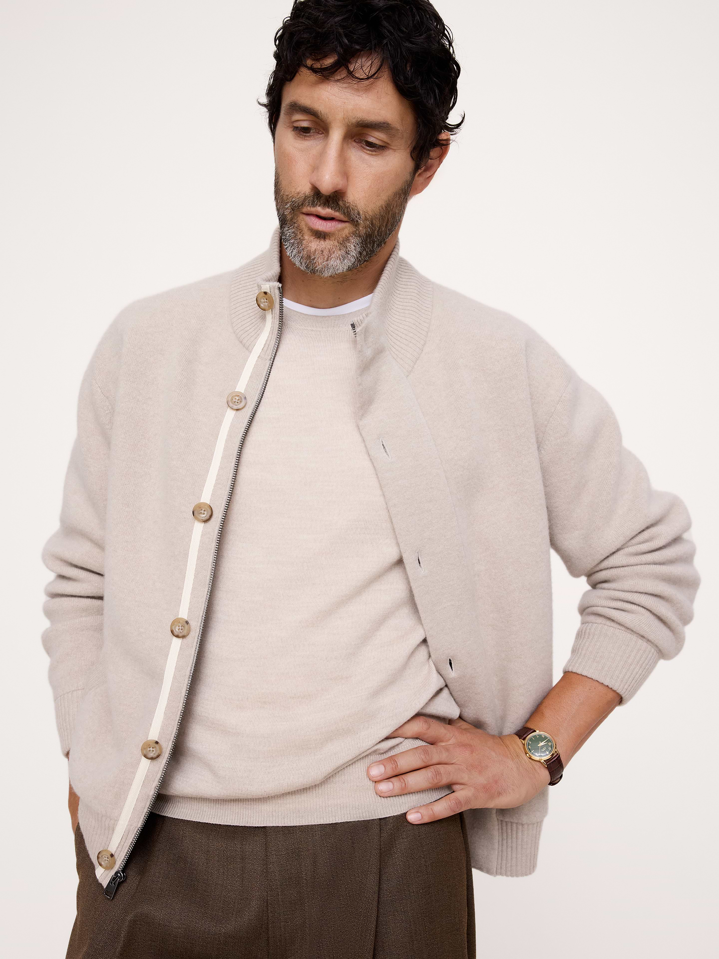 Image 4 of 6, Felted Wool Sweater Jacket