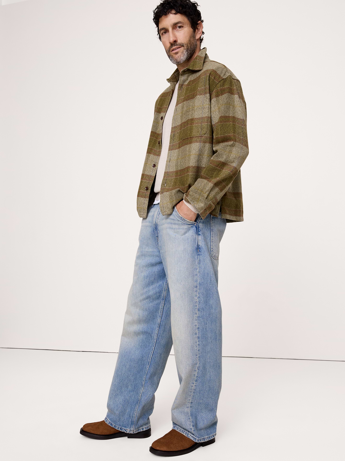 Image 2 of 6, Textured Suede Chelsea Boot