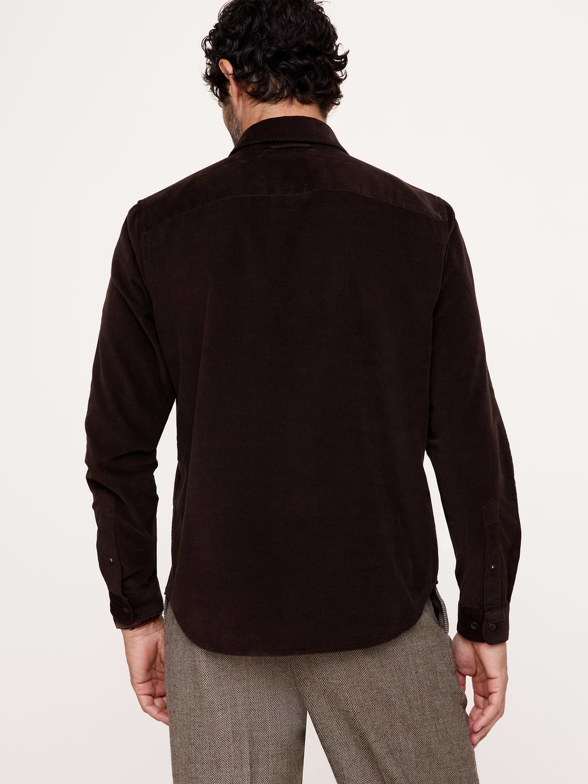 Image 7 of 8, Standard-Fit Lightweight Corduroy Shirt