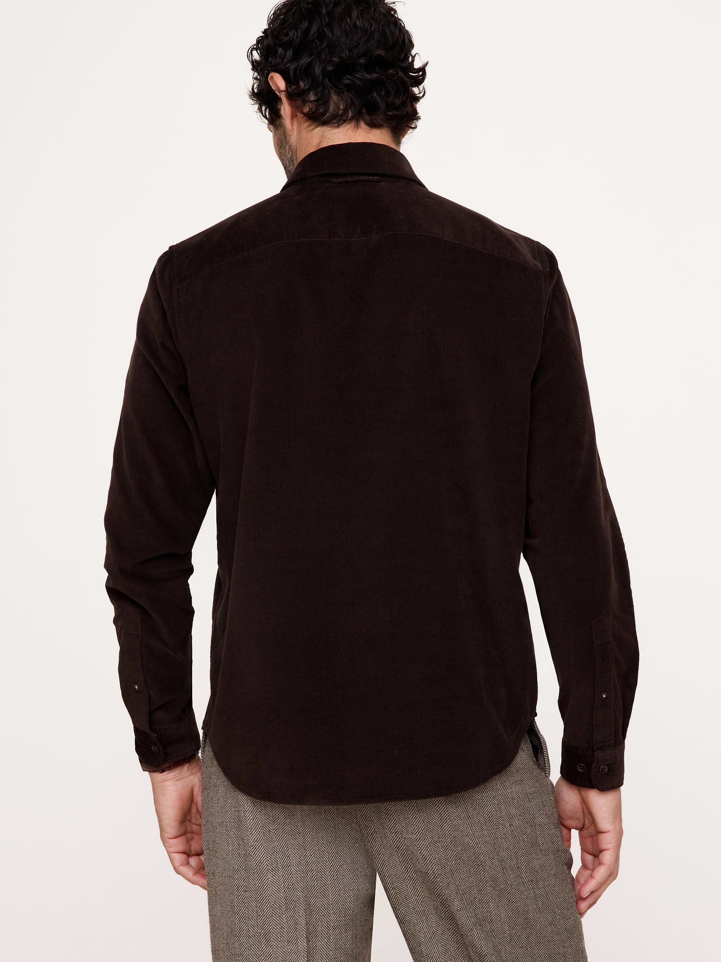 Image 4 of 8, Standard-Fit Lightweight Corduroy Shirt