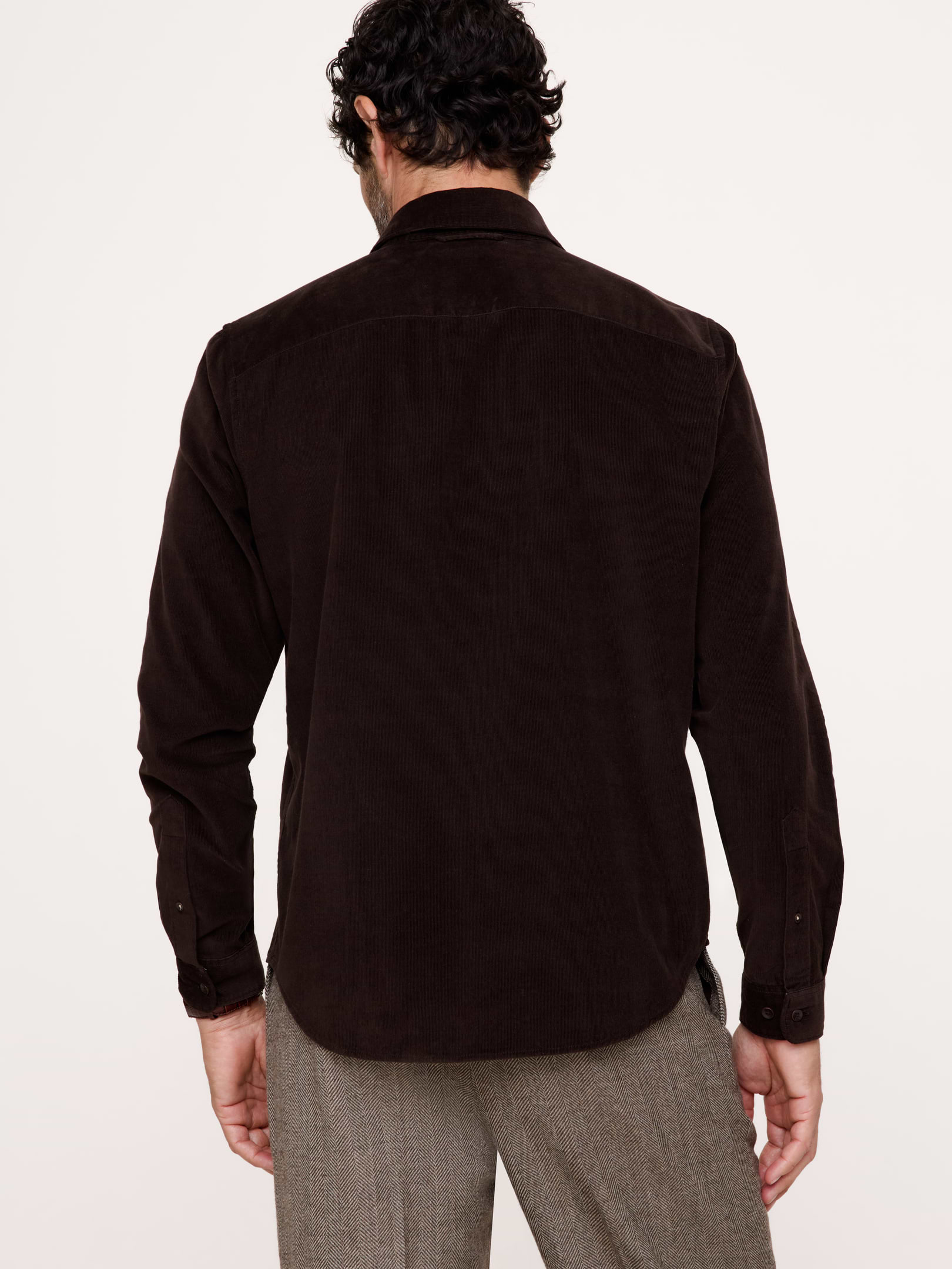 Image 7 of 8, Standard-Fit Lightweight Corduroy Shirt