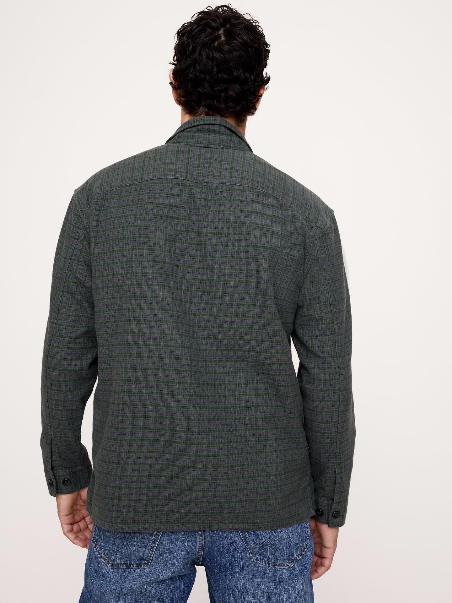 Image 8 de 8, Chemise décontractée en flanelle texturée