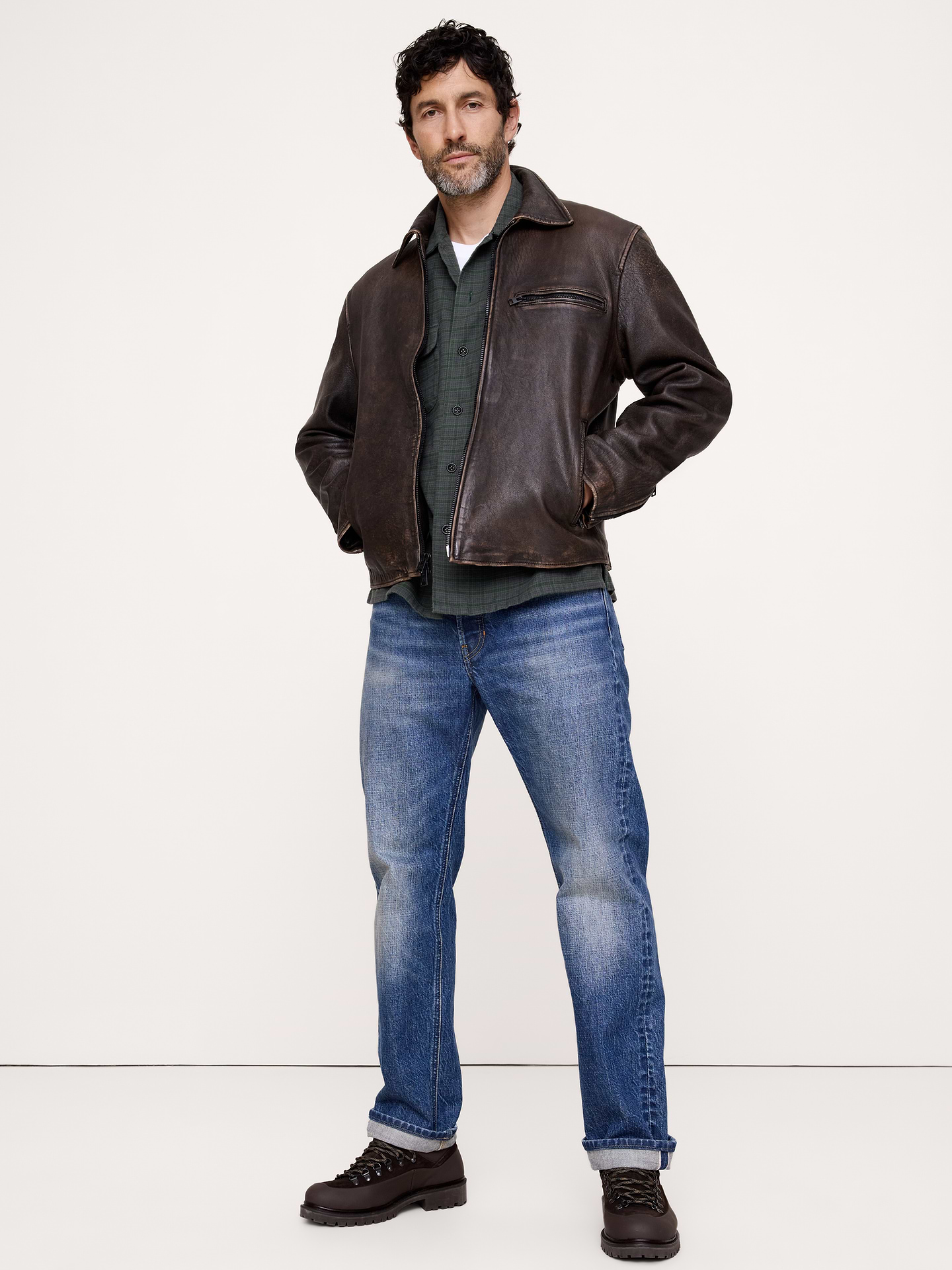 Image 3 of 8, Relaxed-Fit Textured Flannel Shirt