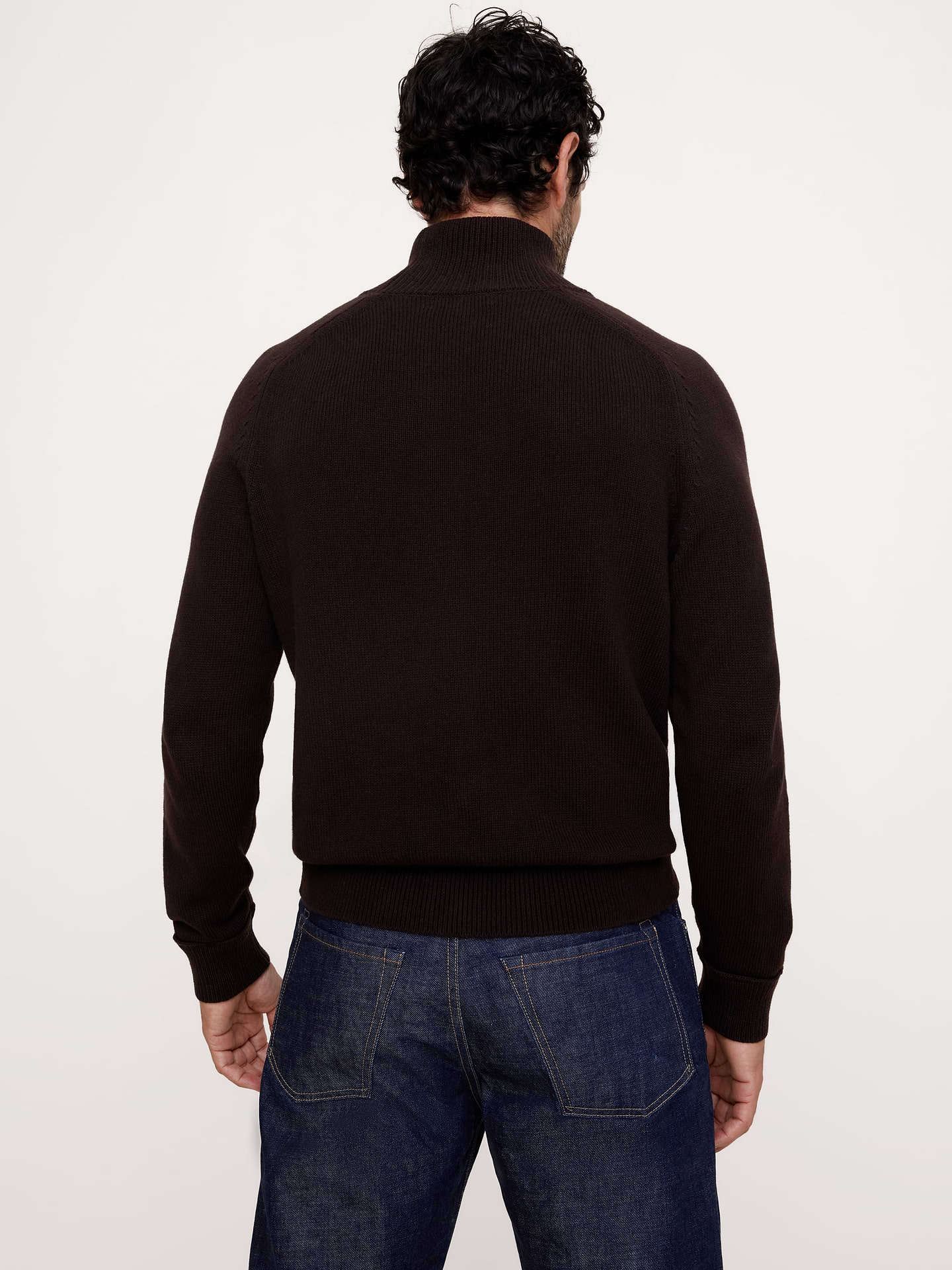 Image 3 of 5, Italian Cotton-Cashmere Turtleneck Sweater