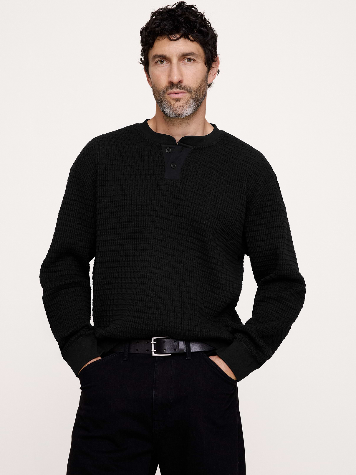 Alpine Thermal Henley Bamboo-Stitch T-Shirt