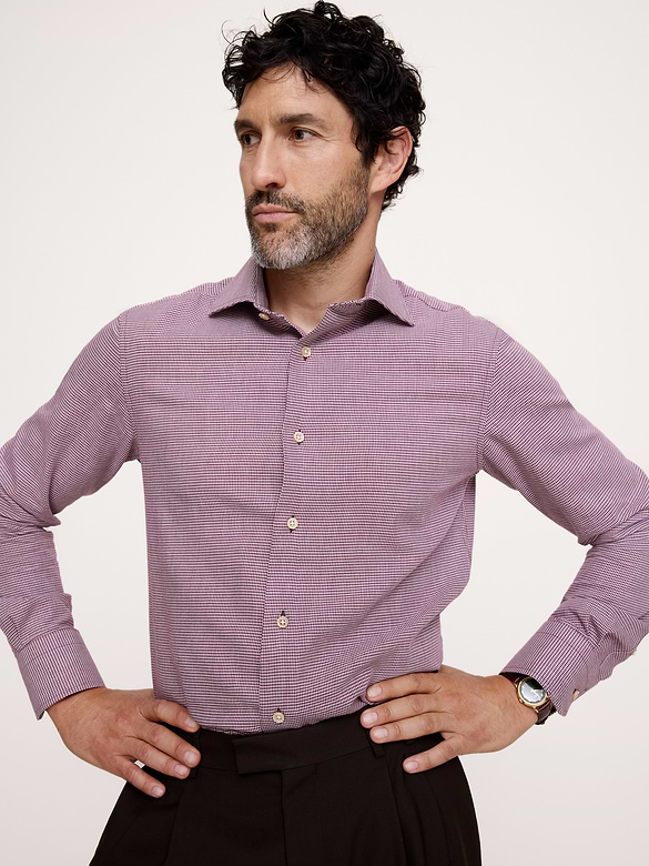 Slim-Fit Cotton-Cashmere Dress Shirt