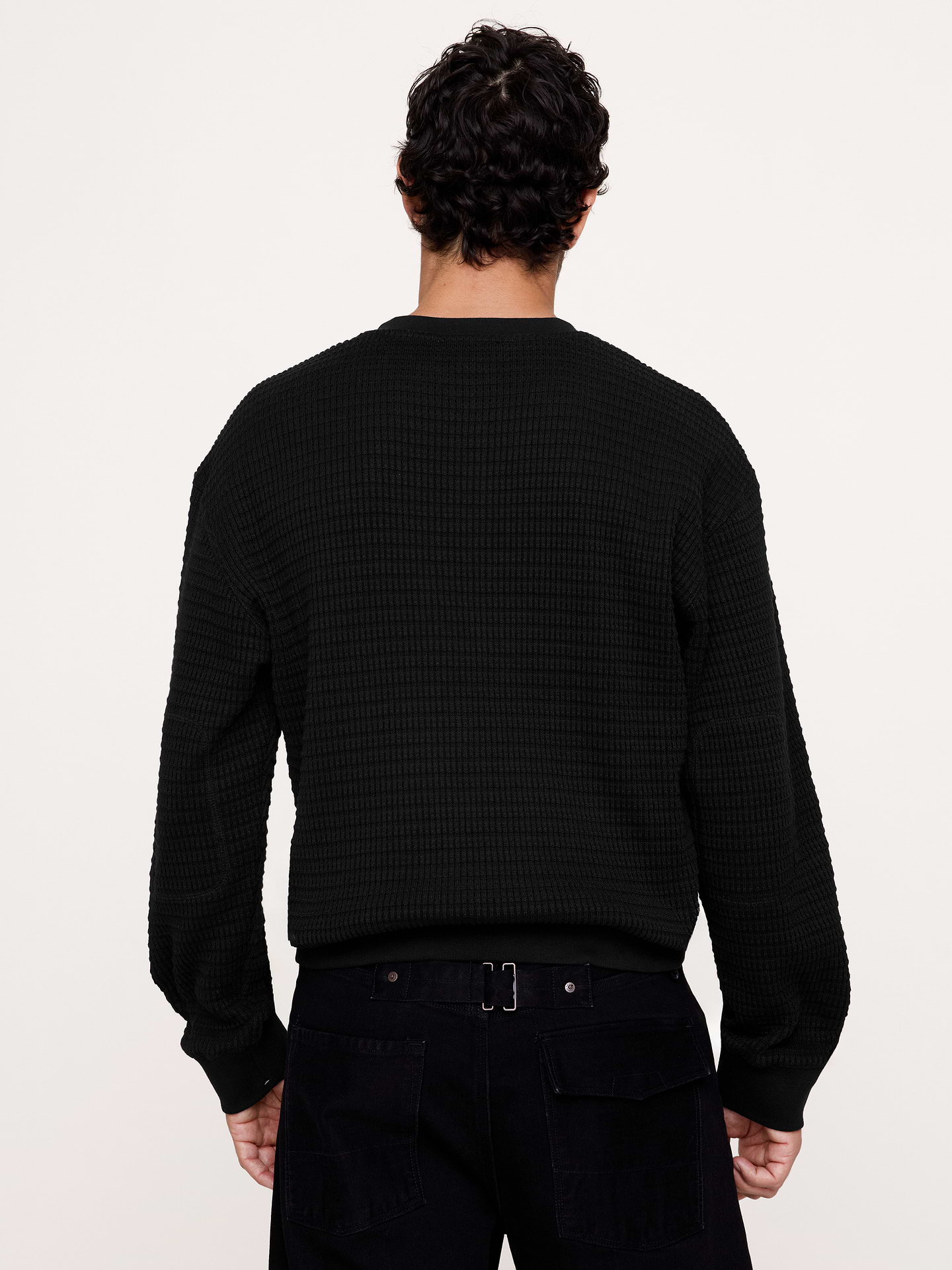 Image 2 of 6, Alpine Thermal Henley Bamboo-Stitch T-Shirt