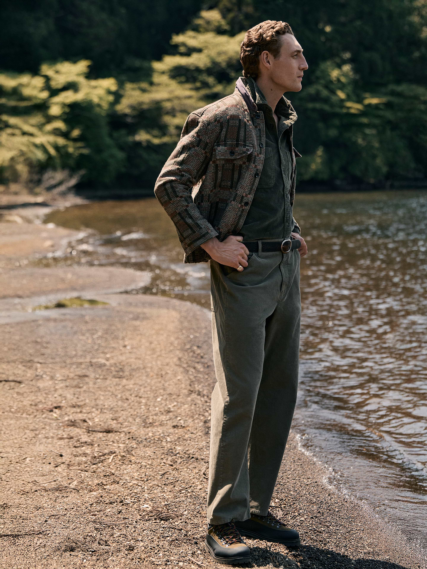 Image 7 of 7, Relaxed-Fit Cotton Jacquard Overshirt