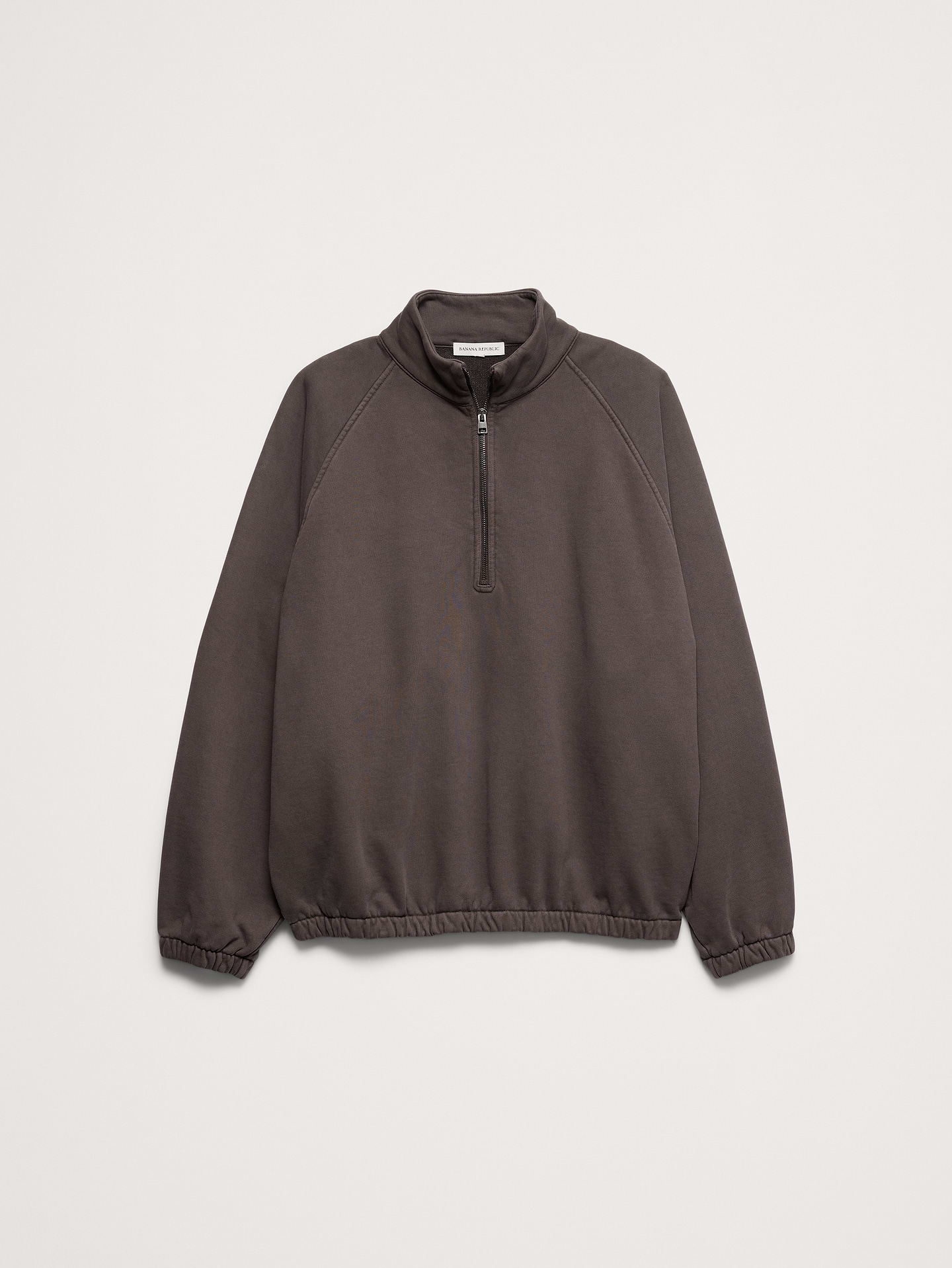 Image 5 of 5, French Terry Quarter-Zip Sweatshirt