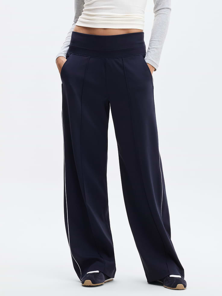 Image 2 of 6, Venice High Rise Track Stripe Wide Leg Pant