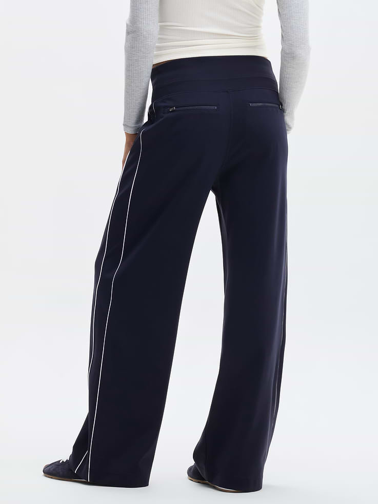 Image 3 of 6, Venice High Rise Track Stripe Wide Leg Pant