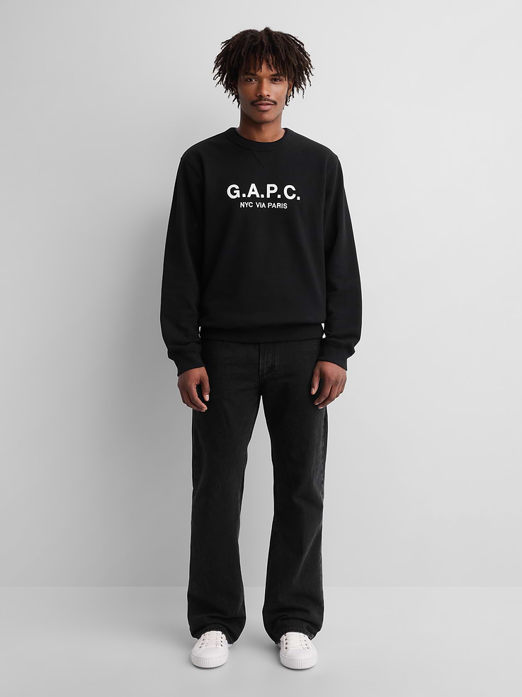 Image 2 of 6, Gap × A.P.C. Heavyweight Logo Sweatshirt, Cardmember Early Access