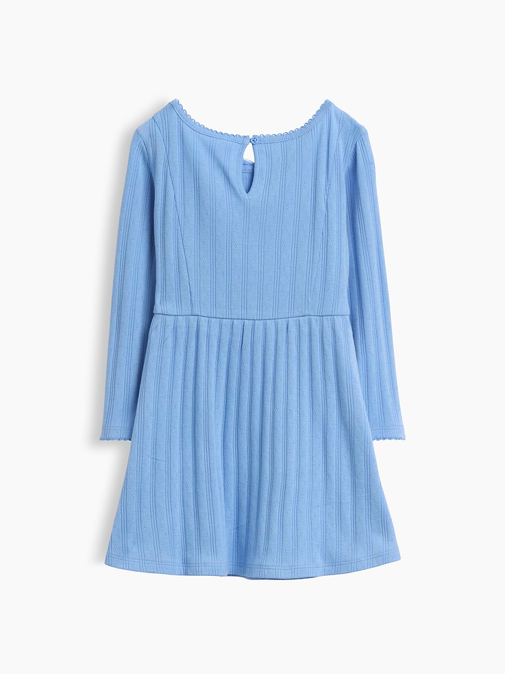 Image 3 of 3, Baby & Toddler Pointelle Rib Dress