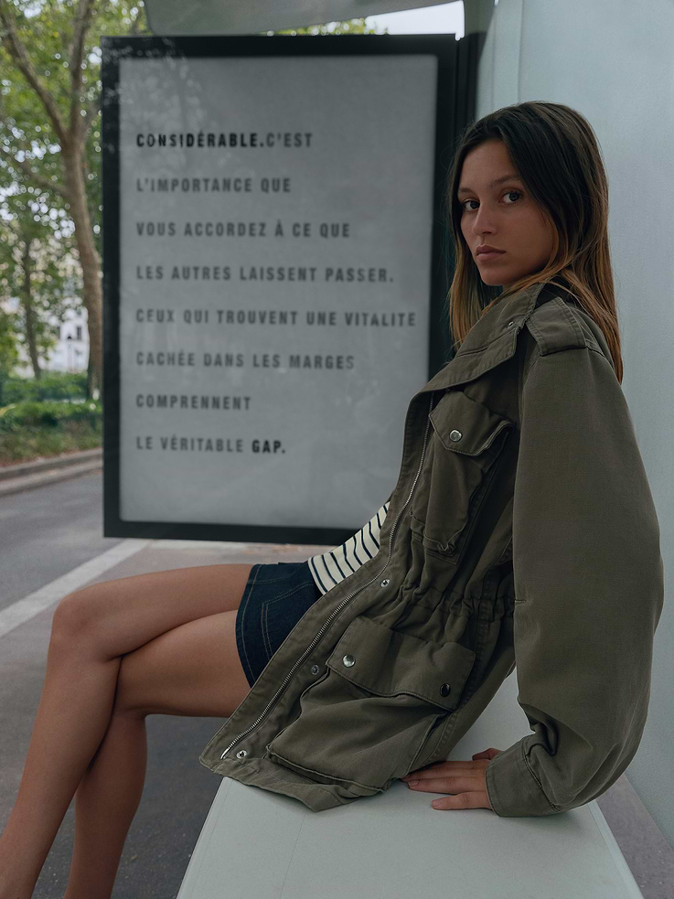 Image 7 of 8, Gap × A.P.C. Oversized Utility Jacket