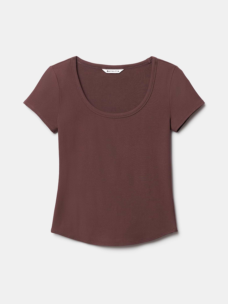 Image 7 of 7, Signature Rib Scoop Tee