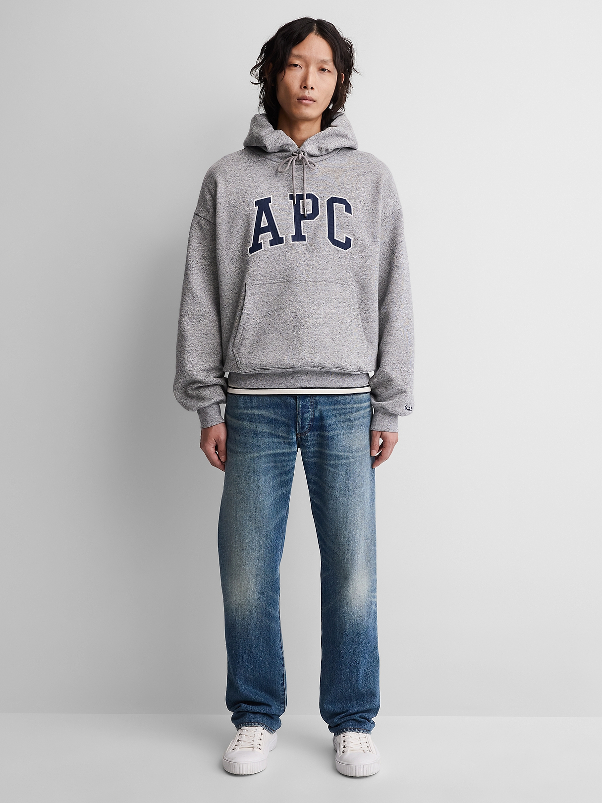 Gap × A.P.C. Extra Heavyweight Logo Hoodie | Gap
