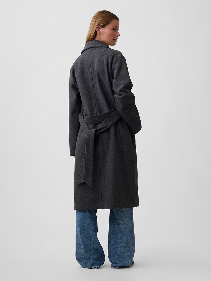 Image 2 of 5, Relaxed Wrap Topcoat