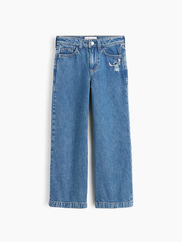GapKids × Disney Lilo and Stitch High Rise Wide-Leg Jeans
