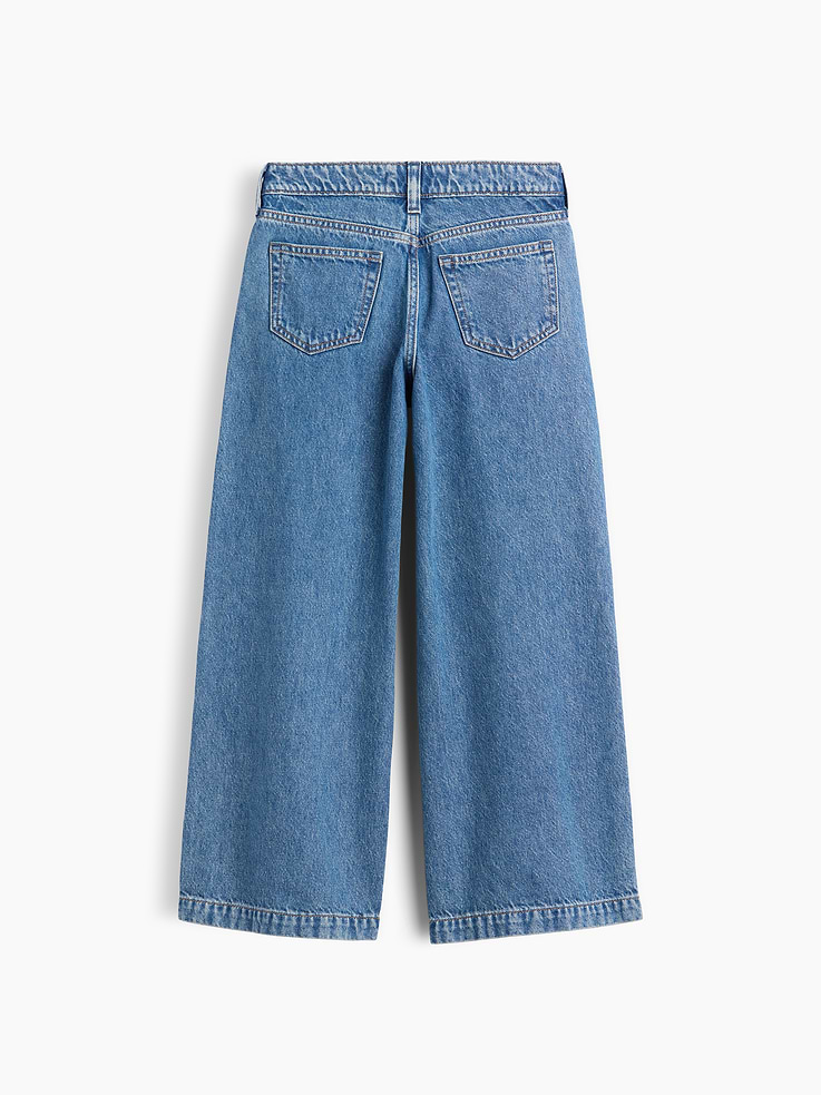 Image 3 of 3, GapKids × Disney Lilo and Stitch High Rise Wide-Leg Jeans